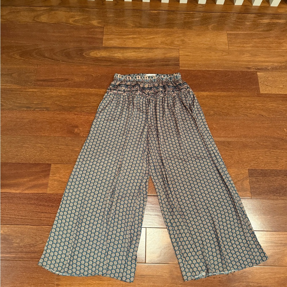 Anthropologie Aria Wide Leg Palazzo Pants